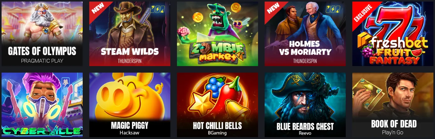 FreshBet casino slots